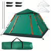 2-3 Person Camping Tent Outdoor Foldable Waterproof Tent with 2 Mosquito Nets Windows Carrying Bag for Hiking Climbing Adventure Fishing