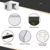 Outsunny 9.7' x 9.7' Pop Up Canopy with Sidewalls, Portable Canopy Tent with 2 Mesh Windows, Reflective Strips, Carry Bag for Events, Outdoor Party